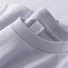 霧がかった紫のコットン短袖Tシャツ【無縫でフィット・男女兼用・夏用】