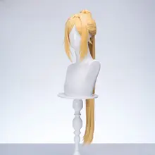 金色分体のコスプレ用ウィッグ【絶区零・長さ80センチ・トリガーデザイン】（セットアップ対応）