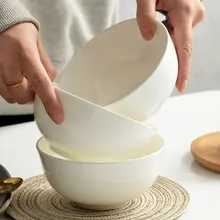 唐山骨瓷製 白色陶磁器ご飯碗セット【家庭用・おしゃれなデザイン・食器】