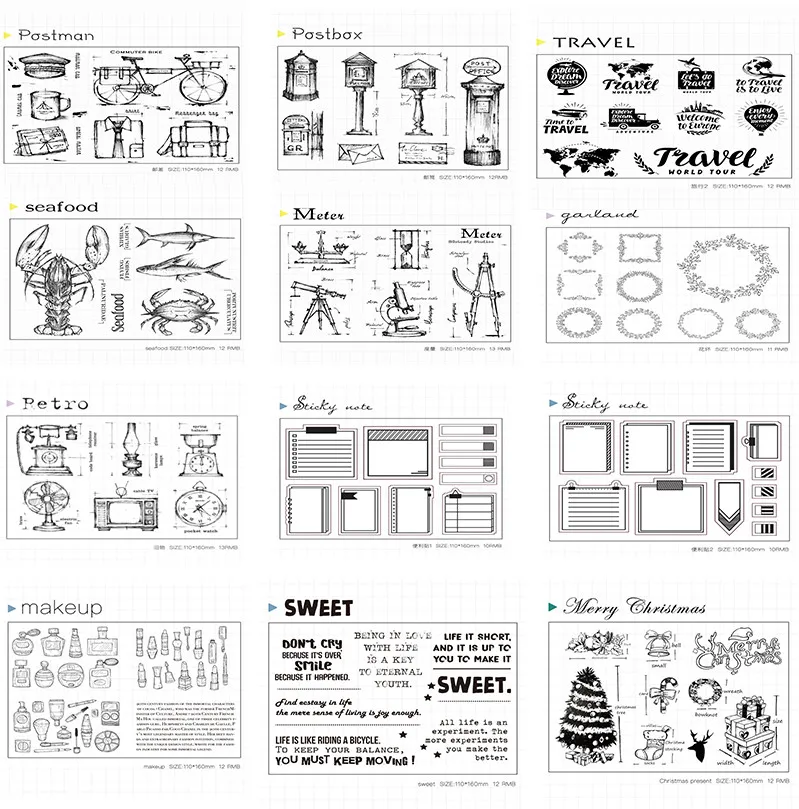 DIY透明スタンプ：学生向け手帳用シリコン製デザインの使い方と実際の価格比較