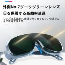 溶接作業用保護メガネ【UVカット・透明・防飛沫設計】