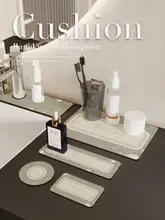 洗面所用 吸水マット【シリカゲル・トイレタリー用・バスマット・コップマット】
