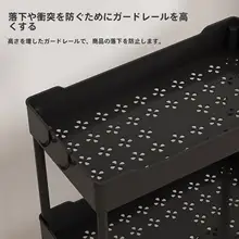 洗面所用収納ラック【フロアタイプ・化粧品や洗面道具用・スリムデザイン】