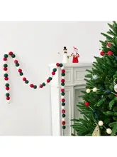 ノキ アメリカンスタイル クリスマスフラワーリース【ウールフェルト・ミニツリー・オーナメント付き】