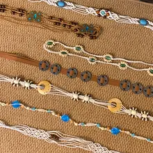ビンテージ風ウエストチェーン【ハンドメイド・民族風・ドラマティックなデザイン】（セットアップ対応）