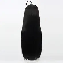 コスプレ用ウィッグ【黒色・ロング・肌色の頭皮ベース】