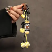 オリジナルデザインのトレンディなチェーン付きストラップ【タムキーホルダー・スマホケース用】