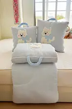 可愛い犬の抱き枕兼用ブランケット【車用・オフィス・昼寝対応】