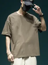 メンズ夏用ゆったりフィットTシャツ【コットン100％・ショートスリーブ・スポーツ＆カジュアル用】