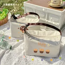 保温手提げランチバッグ【厚手アルミ箔・学生・ビジネス用・お弁当入れ】