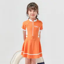 女の子用スカートタイプ競技水着【分体型・快適な着用感・ビビッドカラー】（セットアップ対応）
