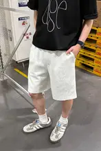 極上の柔らかさ 白花灰のカジュアルショートパンツ【夏用・ゆったりフィット・スポーツ】
