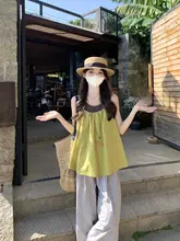 スタイルのワイドUネックAラインキャミソール【フィット感あり・無袖・夏用】（セットアップ対応）