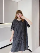極上の柔らかさ！透かしデザインのニットワンピース【夏用・大きいサイズ・小柄対応】