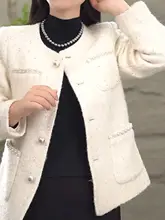 シンプルで上品な短丈ジャケット【春用・女性用・高貴なスタイル】