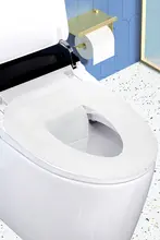 携帯用溶解水対応使い捨てトイレマット【独立包装・貼り付け式】