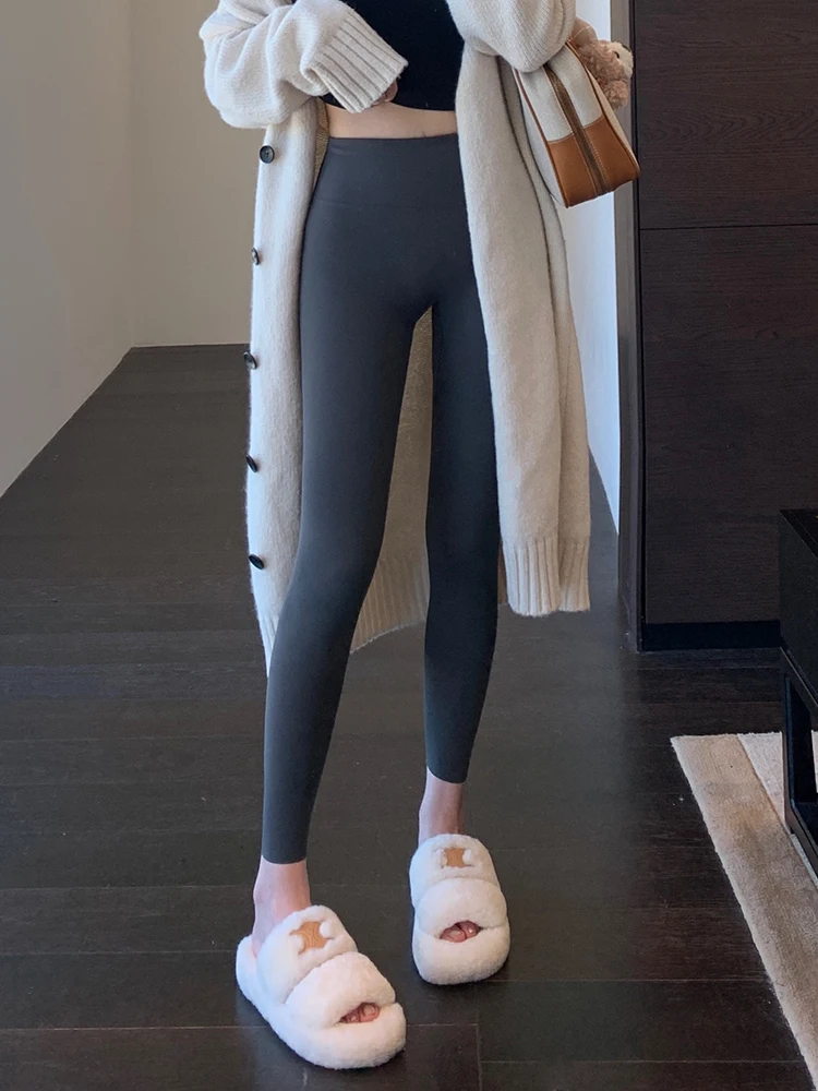 ヨガパンツ 女性 ハイウエスト 起毛 保温 シルエッ トが細く見える
