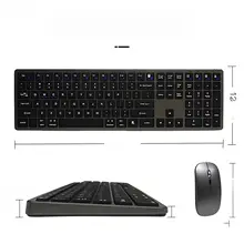 静音充電式ワイヤレスBluetoothキーボードとマウス【オフィス向け・タブレット対応】（セットアップ対応）