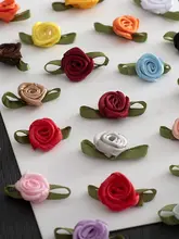 立体香草ローズ小花 DIY手作り粘着花【リボン装飾用】
