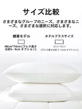 高級厚手高め枕【変形しない・男性用・硬め・大きめ】