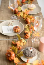造花 ツル オーナメント カボチャ 紅葉 ハロウィン 秋 収穫祭 インテリア デコレーション 撮影用小物