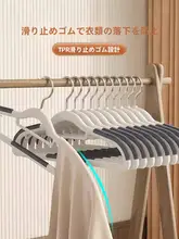 滑り止め機能付き厚手ハンガー【衣類がずり落ちない・角を傷めない】
