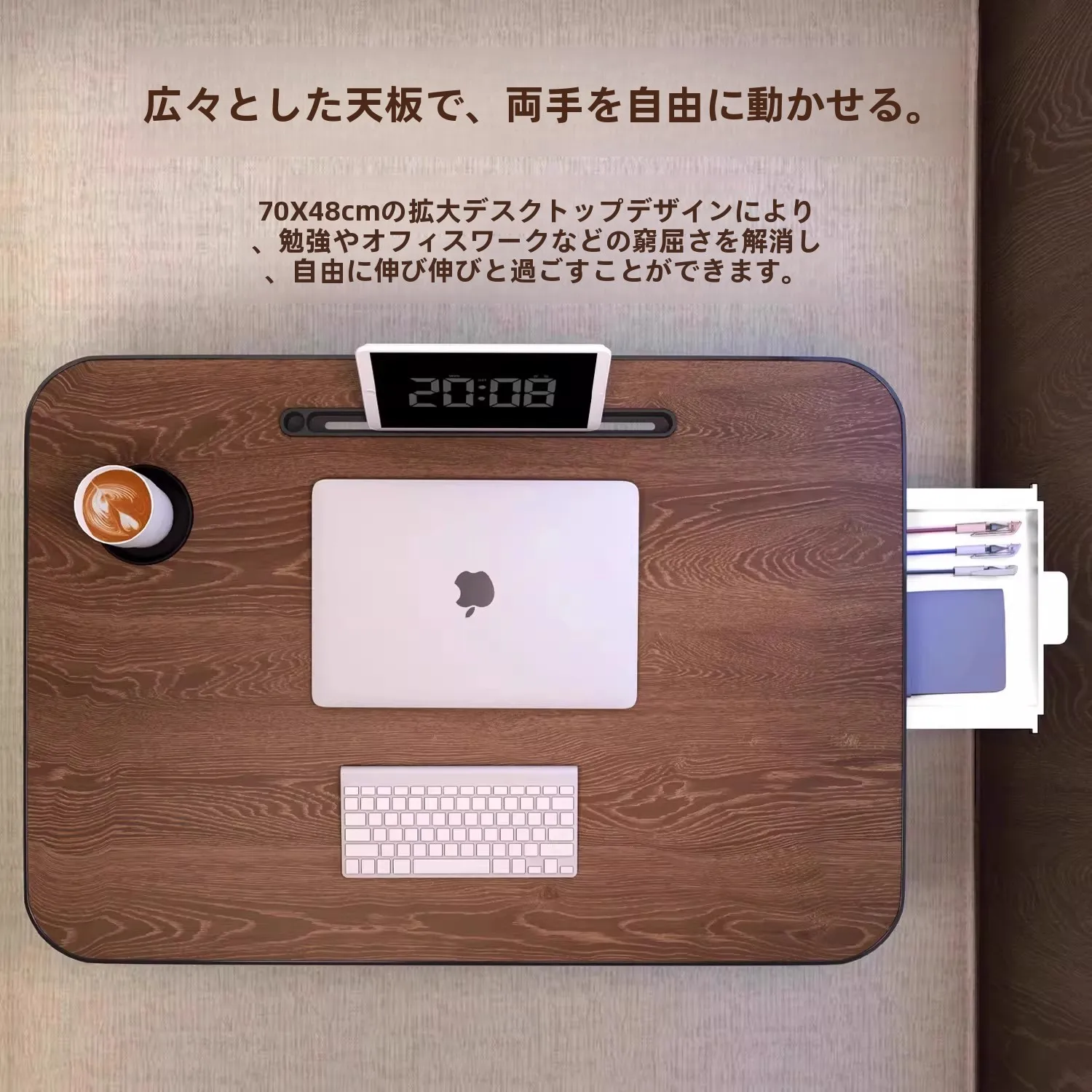ベッドで使える机：WEIDI SHT01 折りたたみ式ベッドサイドテーブルの実用性と設計特性
