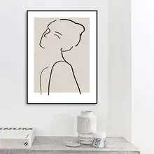 装飾画 壁掛けグラフィック 室内向け 北欧風 文芸的 フレッシュ レトロ 抽象 シンプルなイラスト