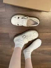 編み込みデザインの厚底ローマスタイルサンダル【女性用・夏用・外出向け】（セットアップ対応）