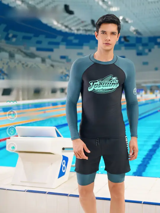 男性用 長袖水着【UVカット・速乾・サーフィン・ダイビング用】
