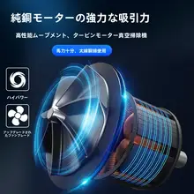 車載用ワイヤレス充電式掃除機＆エアポンプ【強力4in1・高出力・家庭用・車内用】