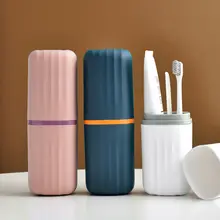シンプルな旅行用洗面セット【マウスウォッシュカップ・歯ブラシ・歯磨き粉収納】