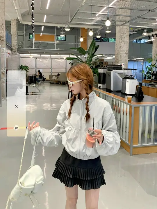 秋季用 グレー色 ハイウエスト ミニスカート【女性用・小柄対応】（セットアップ対応）