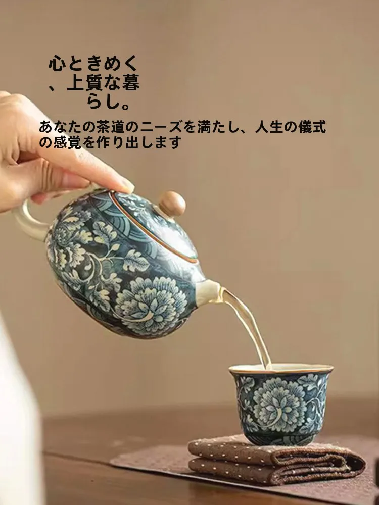 汝窯の繁花デザイン急須を選ぶべき理由は？中国製の陶器茶壺がもたらす、心の静けさとは