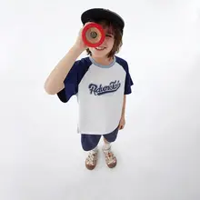 半袖Tシャツ キッズ ボーイズ 綿100% 抗菌 バイカラー ラグラン 夏