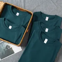極上の柔らかさのコットンTシャツ【ブルーグリーン・ユニセックス・阿美咔叽スタイル】