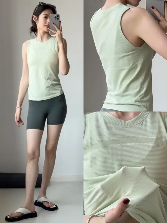 速乾性の高い女性用スポーツタンクトップ【薄手・ヨガ・ジムトレーニング】