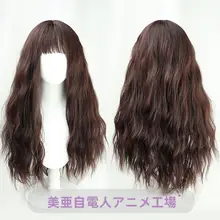 ハリー・ポッター コスプレウィッグ【深茶色・ウェーブカール・ヘルミオネ・ボリューム感】