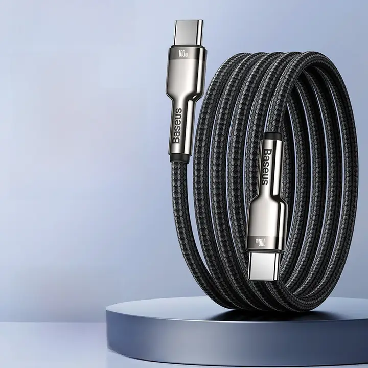 Baseus製 USB-C充電ケーブル【iPhone 15 Pro Max対応・PD100W急速充電・ノートパソコン・タブレット・車載用】