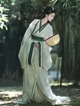 魏晋風の古装【直裾・腰までの長さ・高級感あるデザイン】（セットアップ対応）