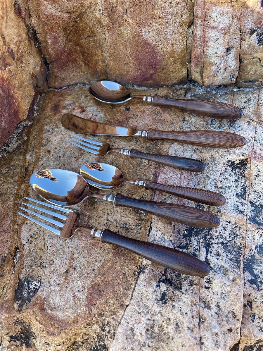 304ステンレス製西洋風カトラリー：クラシックデザインで日常のディナーとデザートを支える