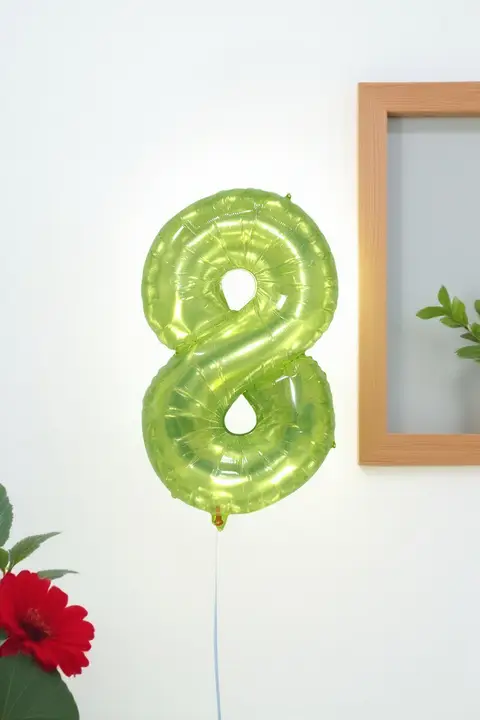 アルミ製バルーン数字デザイン【誕生日パーティー用・男の子・女の子向け・フォトプロップス】