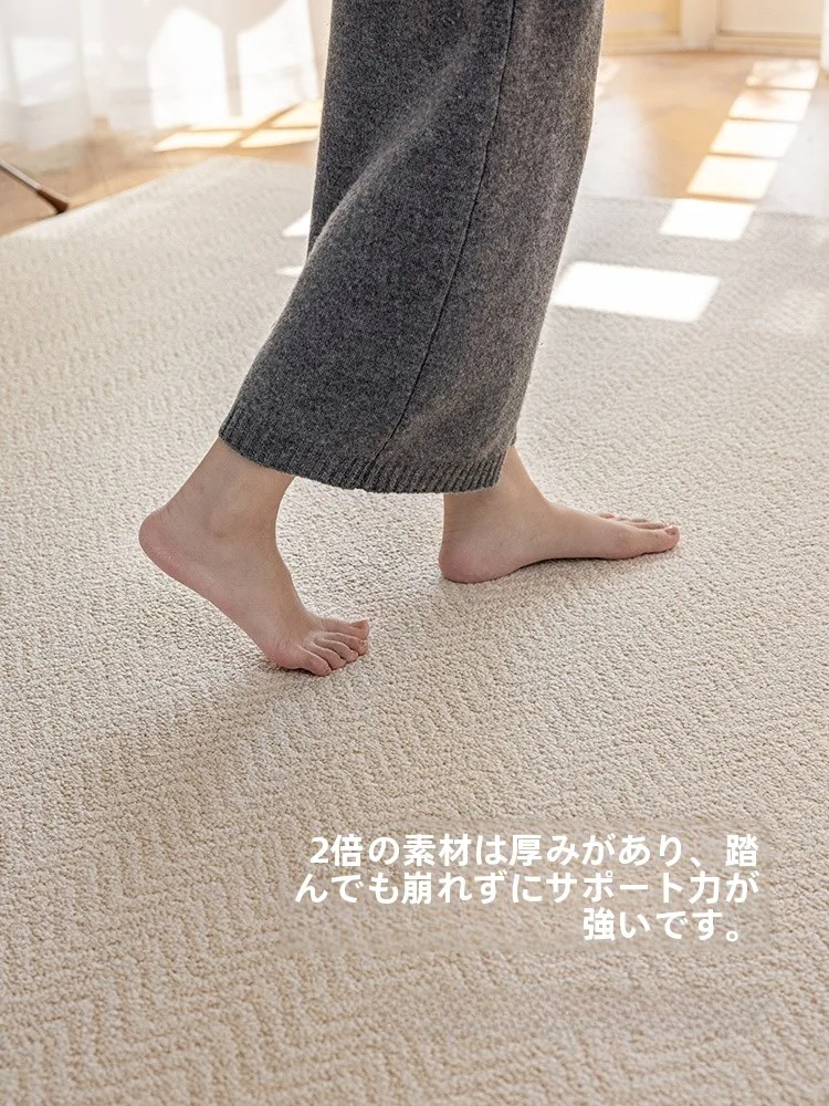 リビング用ラグ：大面積・ナチュラルデザインで家庭の床を保護