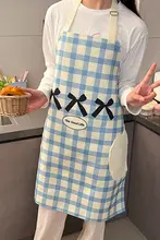 可愛らしいエプロン【防水・防油・家事用】（セットアップ対応）