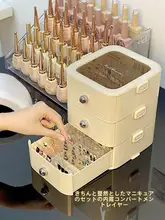 大容量デスクトップネイル収納ボックス【引き出し式・防塵・化粧台用】