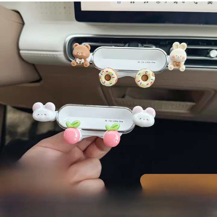 車載スマホホルダー【ミニマカロン・エアコン吹出口取り付け】
