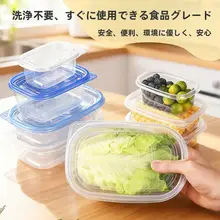 食品用の使い捨て弁当箱【電子レンジ対応・プラスチック製・長方形】