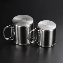 304ステンレス製食品グレード水筒【アウトドア用・折りたたみ式・シングルレイヤー】