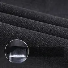 ボトムス【秋用・グレー・スリムフィット・肌触りの良いデニム風】