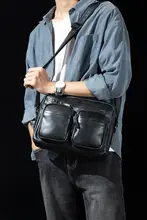 レトロデザインの本革カジュアルバックパック【肩掛け・斜め掛け・アウトドア用】